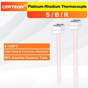 WRP-100 백금-로듐 열전대 S형, 머플로 및 실험로용, 고정밀 온도 센서, 장치 무