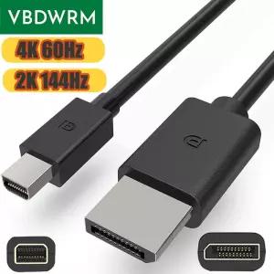 DP단자 4K 미니 DisplayPort 케이블 - 12 어댑터 Mac 모니터용 144Hz2K MDP DP