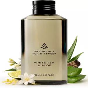 아로마플랜 호텔 향기 화이트 티 알로에 5 Fl Oz 148ml 홈 럭셔리 디퓨저 오일 - 아로마테라피용 미국산 더