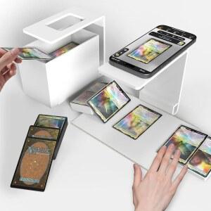 트레이딩 카드용 카드 스캐너 스탠드, 빠른 스캔 및 확인을 위한 MTG TCG ManaBox 휴대폰 홀더와 호환되는 소매 확인 수집용