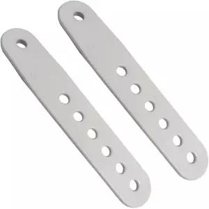 UP100 스노보드 바인딩 시스템용 5.5인치 흑백 발가락 혀 사다리 스트랩 화이트