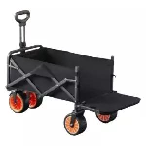 전동카트 웨건 접이식 대형 야외 여행용 피크닉 카트 다용도 운반 대차 블랙