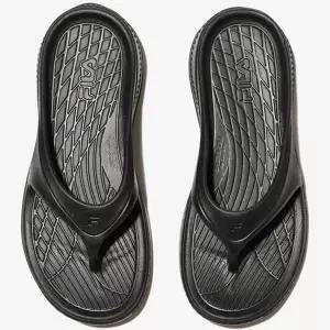 [하프클럽/휠라]휠라 공용 플로트 쏭 쪼리 IP 슬리퍼 블랙 1SM02601G