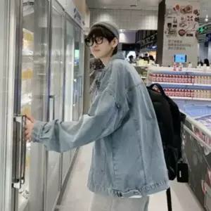 남성 빅사이즈 워싱 환절기 봄가을 캐쥬얼 데님팬츠 스타일 자켓