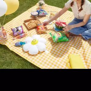 PVC 감성 피크닉매트 방수 캠핑 소풍 체크 돗자리 매트