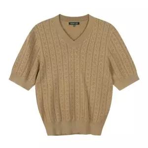 [갤러리아] [LAP]브이넥 스카시조직 반팔니트 (AS1KH267)