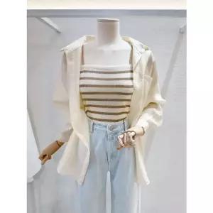 [갤러리아] [LAP]니트나시 시스루셔츠 세트 (AS2EX420)