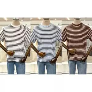 [갤러리아] 에디션 26S/S 남성 여름 블록 스트라이프 반팔티 NEG2TR1925 3종