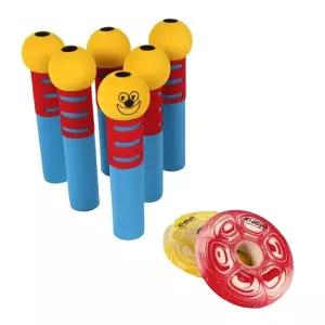 디스크볼 핀쓰러뜨리기 볼링게임용 플라잉핀 놀이세트/ 운동회 학교기관 신체활동교구