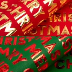 (기븐)크리스마스 3D 금박포장지롤 530x9000MM