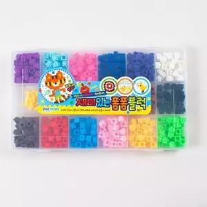 비즈 재미있는폼폼 세트 블럭도안 톡톡 패키지 10mm 디폼 블럭