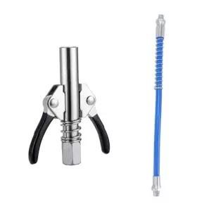 세트 펌프 구리스건 연결 커플러 호스 공구 주입기 노즐 주입 윤활유 부품 그리스