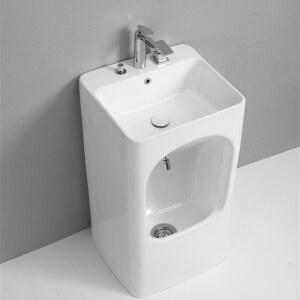 가정용 실내외 다용도 일체형 기둥 세면대 발씻기 겸용 대야 빨래 밀대 청소 편리한 수조