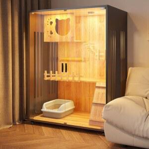 고양이 호텔장 90x60x120cm 하우스 격리장 방수 셀프 설치 대형 고양이집 묘사 케이지