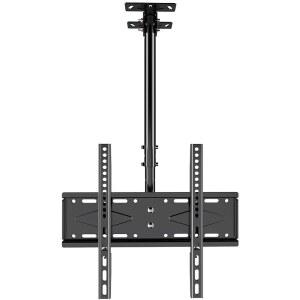 천장형 TV 거치대 26-65인치 모니터 벽걸이 행거 대형 스탠드 1m 높이 조절 천정