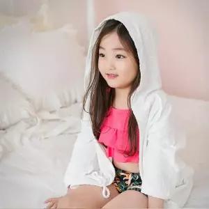 맘스메이드 예루예나아동 후드 가운 면 테리 럭스 비치웨어