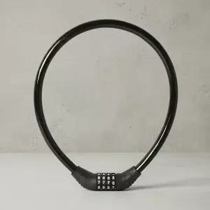 자전거 도난방지 번호키 튼튼한 강철 와이어 4자리 다이얼 자물쇠 65cm