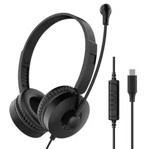 디보이스 SH-S8C 고음질 HD 마이크 C타입 헤드셋 CS 상담원 게이밍 스마트폰용