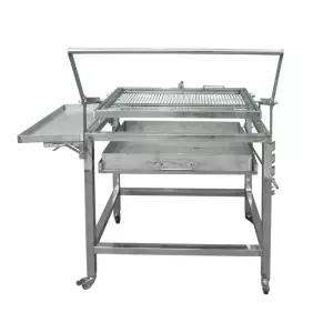 회전 그릴판 숯불 캠핑장 꼬치 바비큐 바베큐