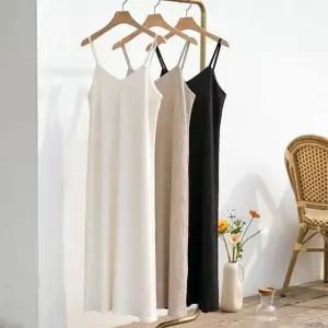 [샵앤] 여성 끈조절 나시 레이어드 플리츠 주름 롱원피스 JR-WDR-5200