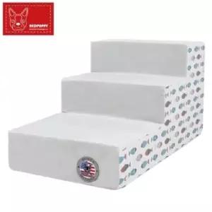 강아지쿠션 레드퍼피피쉬아트펫스텝3단-컬러그레이