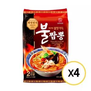 한일식품 본고장 제면명가 불짬뽕 2인 400.6g x 4개