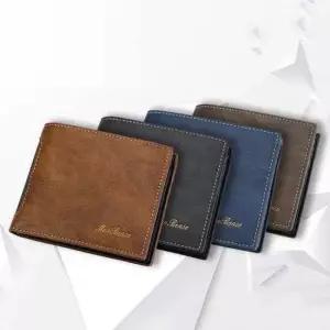 비즈니스 남자 반지갑 클래식 로고장식 지폐 동전포켓