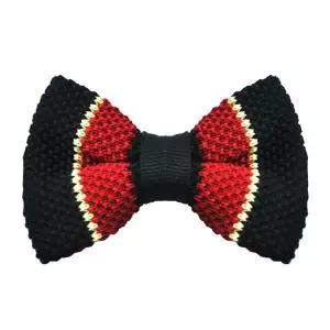 헨릭 블랙 레드클래식 니트 나비넥타이 HR292