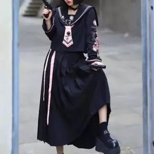 교복코스프레 교복몰 블랙 드래곤 코스프레 세라복 프레피룩 긴팔