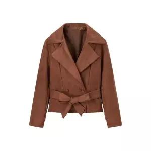 여자 가을 재킷 정장 코트 더블 칼라 무스탕 MF3