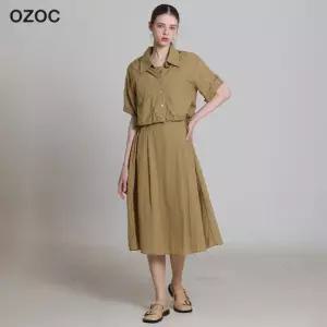 아날도바시니 나일론 롤업카라자켓 원피스셋업