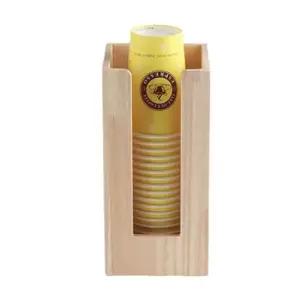 커피숍디스펜서 우드 1구 테이크아웃컵 일회용컵 종이컵 디스펜서