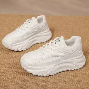 베이직 여자 4m 편한 통굽 키높이 데일리 운동화