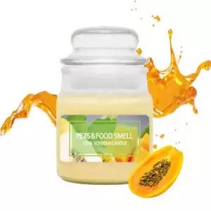 향기뿜뿜 향초 소이캔들 유리병 90g 애완동물 음식