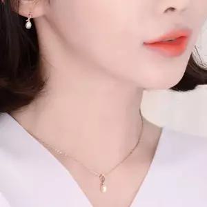 [알티피아]14K 진주 링 베이직 금 목걸이 42cm 러블리목걸이