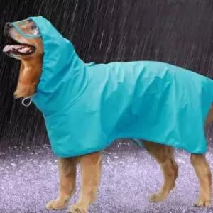 [반려] 모자 애완동물 올인원 달린 우비옷 우비 산책 필수템 대형견