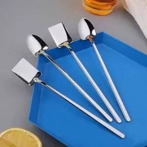 삽 모양 스텐 티스푼 디저트 롱 스푼 18cm DD 11695_24864824