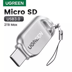 CF카드리더기 UGREEN USB-C 마이크로 SD TF 카드 OTG 어댑터 노트북 PC 태블릿 폰 윈도우 맥OS USB30 메모