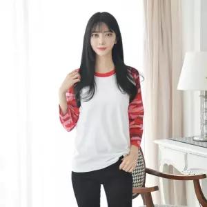 카모 밀리터리 7부 래글런 티 (5colors) 티셔츠