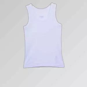 (트라이) 면 100 고급 순면 소재 런닝 백색 남아동