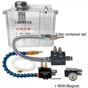 쿨링포그 안개 분사 분무 노즐 CNC 선반 쿨링수 펌프 오일 미스트 스프레이 3L 윤활 스피릿 커팅 파이프 먼