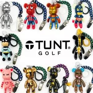 골프 라운딩 필드 그린 위 퍼터 헤드 보호 커버 캐릭터 피규어 장식 키링 고리