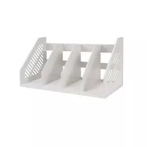 책꽂이 4단 회색 450x210x225 1p 교과서 책 서류 파일 파일꽂이 책상정리 서류정리함 사무용품