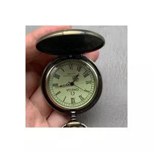 회중시계 레트로 빈티지 시계 오메가 로마 숫자 유럽식 기계식 시계남 스트랩 체인104420