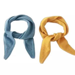 캐시미어 머플러 미니 스카프 양면 화이트 목도리 삼각