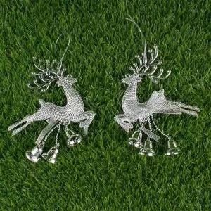 WL 크리스마스트리 사슴장식 은색