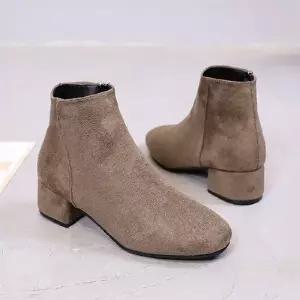 여성 3정장 스웨이드 미들힐 앵글부츠 MK619 털부츠 가 하이힐 미들