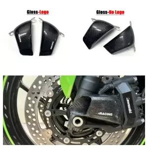 108MM 가와사키 ZX-6R 636 ZX10R ZX12R 탄소 섬유 오토바이 프론트 캘리퍼스 라디에이터 커버 에어 덕트 브