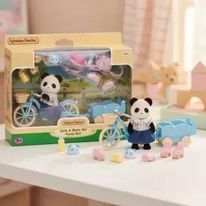 실바니안 패밀리 판다소녀의 자전거 스케이트 인형놀이 장난감 모형 피규어 역할놀이