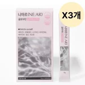 니아르 분말 글루타치온 스틱 납작복숭아맛 14포 X3개